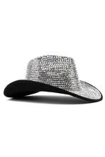 Cowboyhoed Zwart Wit Strass Steentjes Zwarte Witte Cowgirl W, Kleding | Dames, Ophalen of Verzenden, Nieuw
