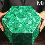 Zeer grote malachieten sieradendoos - Eerste keus mineraal, Verzamelen, Mineralen en Fossielen
