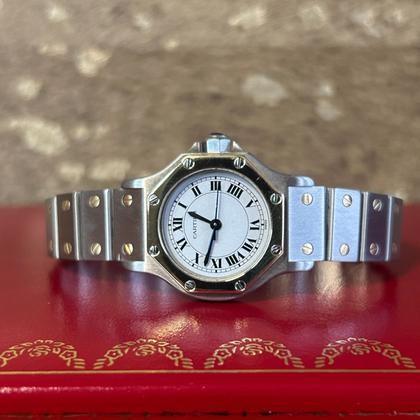 Cartier Santos 0907 uit 1990, Handtassen en Accessoires, Horloges | Dames, Verzenden