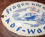 Emailleschild Fragen um den KdF Wagen VW Kafer Volkswagen