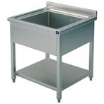 Spoeltafel | RVS | 1 Spoelbak | Bodemschap | Achteropstand, Verzenden, Nieuw in verpakking