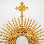 Neogotische zonnen-monstrans, 19e-eeuw - Messing - 1850-1900, Antiek en Kunst
