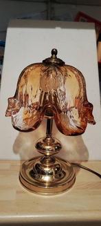 Honsel Leuchten - Lampe de table - Laiton, Verre, Antiek en Kunst