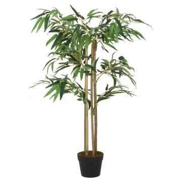 vidaXL Kunstplant bamboe 380 bladeren 80 cm groen, Verzenden