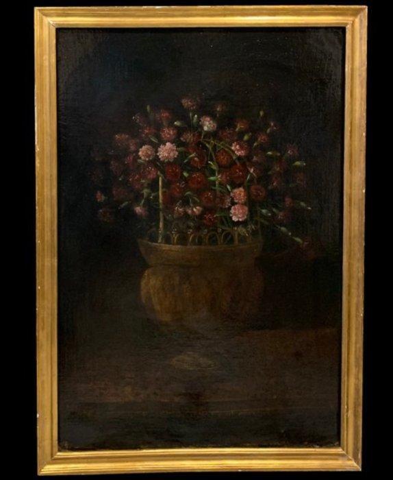 Ecole Espagnole (XVII) - Grand Coupe a Oeilletts - XL format, Antiek en Kunst, Kunst | Schilderijen | Klassiek