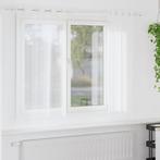 vidaXL Voile Gordijn met gordijnen 2 pcs Wit 175 x 140 cm, Verzenden, Nieuw