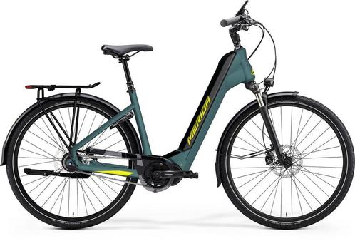 Merida eSPRESSO CITY 700 - Silk Teal Blue/Lime - S - 43cm, Vélos & Vélomoteurs, Vélos électriques, Enlèvement