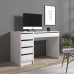 Bureau Avio - Wit - 120 cm, Huis en Inrichting, Bureaus, Verzenden, Nieuw