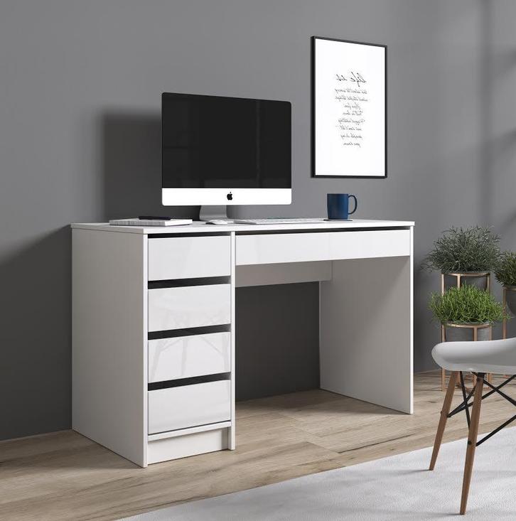 Bureau Avio - Wit - 120 cm, Huis en Inrichting, Bureaus, Nieuw, Verzenden