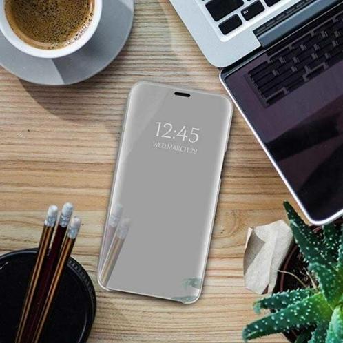 Oppo A72 (5G) Smart Spiegel Flip Case Cover Hoesje Zilver, Telecommunicatie, Mobiele telefoons | Hoesjes en Screenprotectors | Overige merken