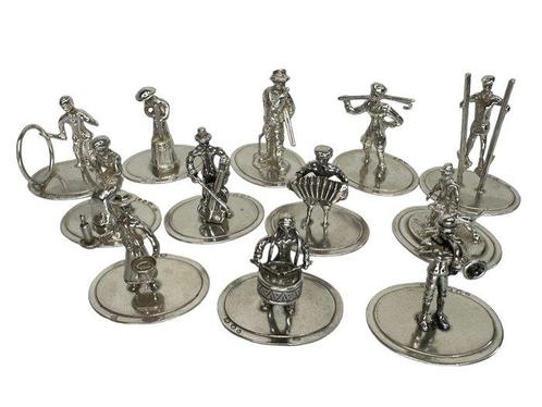 Miniatuur figuur - C.A. Stout (11) - .835 zilver, Antiek en Kunst, Antiek | Zilver en Goud