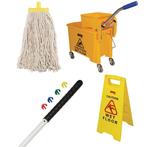 Schoonmaakset | Kunststof | Geel/Wit | Incl., Verzenden, Nieuw in verpakking