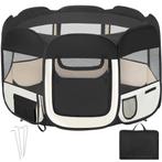 tectake Puppyren van polyester incl. draagtas - zwart, Verzenden, Nieuw