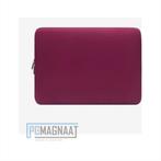 Waterdichte laptopsleeve  Soft Touch 11,6 inch bordeaux rood, Ophalen of Verzenden