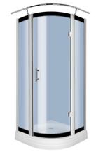 Sanifun douchecabine Renan 800 x 800 blauw glas, Doe-het-zelf en Bouw, Sanitair, Ophalen of Verzenden, Nieuw