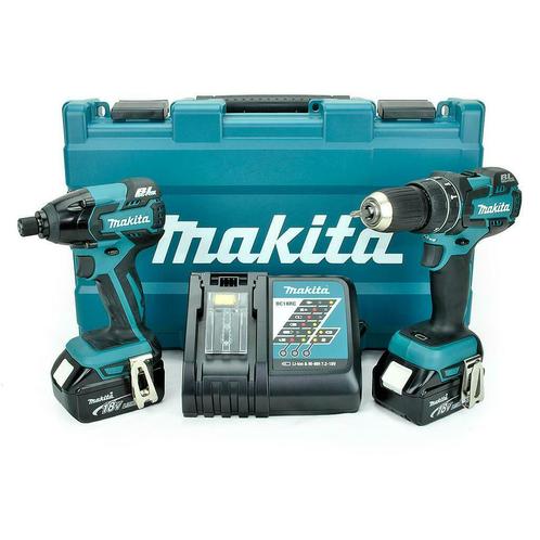 Makita DLX2002M 18V accu klopboormachine / slagschroevendraa, Doe-het-zelf en Bouw, Gereedschap | Boormachines