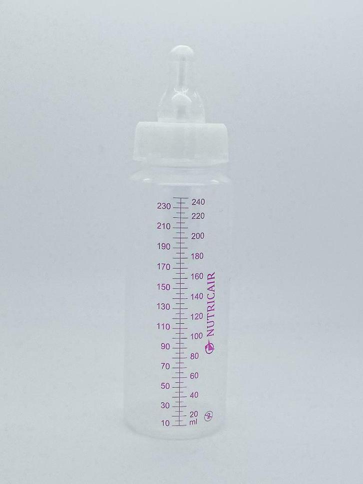 Cair Babyfles 240ml met drie-standen Flessenspeen, Diversen, Verpleegmiddelen, Nieuw, Ophalen of Verzenden