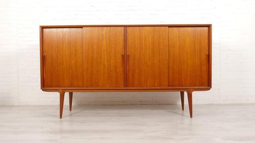 Vintage Deense kast | Highboard | Gunni Omann | 200 cm, Huis en Inrichting, Kasten | Dressoirs, Ophalen of Verzenden