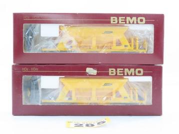 Bemo H0e, H0m - 2287 122 - Modeltrein goederenwagon (2) - 2x