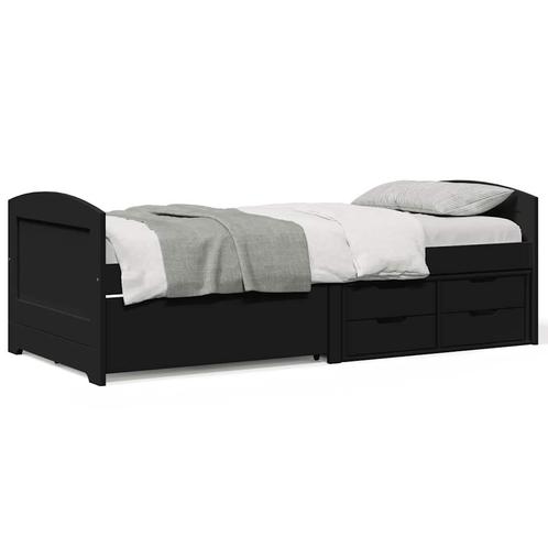 vidaXL Slaapbank met 5 lades zonder matras IRUN 90x200 cm, Huis en Inrichting, Slaapkamer | Bedden, Nieuw, Verzenden