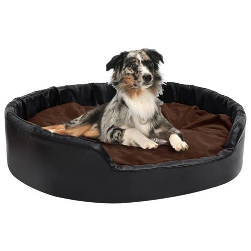 vidaXL Lit pour chiens Noir et marron 99x89x21 cm, Animaux & Accessoires, Accessoires pour chiens, Neuf, Envoi