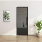 Stalen taatsdeur - 6 Vlaks met kickplate - Rook glas, Doe-het-zelf en Bouw, Deuren en Vliegenramen, 80 tot 100 cm, Overige typen