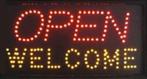 OPEN welkom lamp LED verlichting reclame bord lichtbak #F, Verzenden, Nieuw