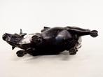 Brons - Taiji  - Figurine van Jurojin  die een boek, Antiek en Kunst
