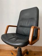 Fauteuil - Leder, Hout, Nieuw