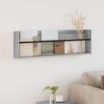 vidaXL Tijdschriftenrek Grijs Sonoma 100 x 12 x 30 cm, Huis en Inrichting, Woonaccessoires | Krantenbakken en Lectuurbakken, Verzenden