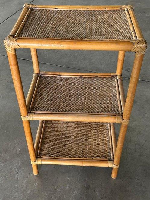 Bijzettafel - Bamboe, Rattan - Bamboe salontafel, Antiek en Kunst, Kunst | Designobjecten
