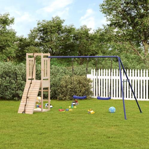 vidaXL Speelhuis massief grenenhout, Kinderen en Baby's, Speelgoed | Buiten | Speeltoestellen, Nieuw, Verzenden