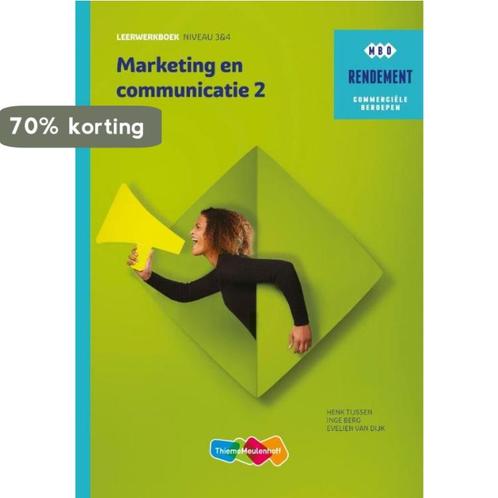 Marketing & communicatie / Niveau 3&4 deel 2 / Leerwerkboek, Boeken, Studieboeken en Cursussen, Zo goed als nieuw, Verzenden
