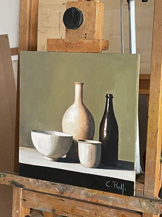 Claudio Rolfi (1960) - Composizione, Antiquités & Art, Art | Peinture | Moderne