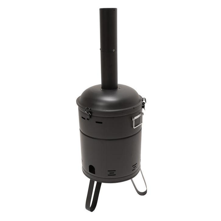Barbecue tonneau 2 en 1 - 51 x 46,5 x 126 cm, Tuin en Terras, Houtskoolbarbecues, Verzenden