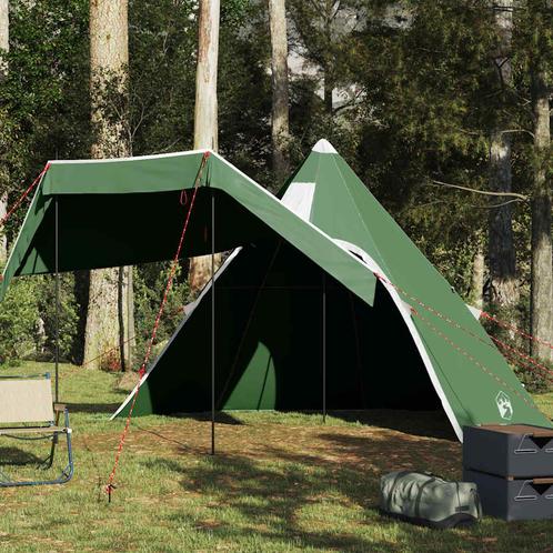 vidaXL Tipitent 5-persoons waterdicht groen, Caravans en Kamperen, Tenten, Nieuw, Verzenden