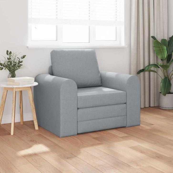 vidaXL Slaapbank Lichtgrijs 98 x 71 x 83 cm Stof, Huis en Inrichting, Zetels | Zetels, Nieuw, Verzenden