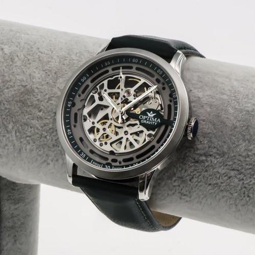 OPTIMA - SKELETON MODEL - Gravity - Swiss automatic -, Handtassen en Accessoires, Horloges | Heren