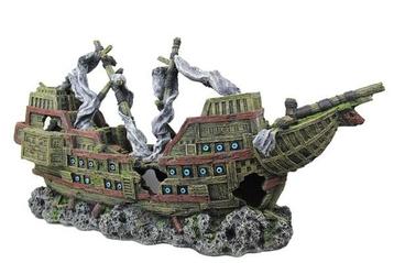Scheepswrak - Sinking Galion /Aquariumdecoratie As-0011, Verzenden