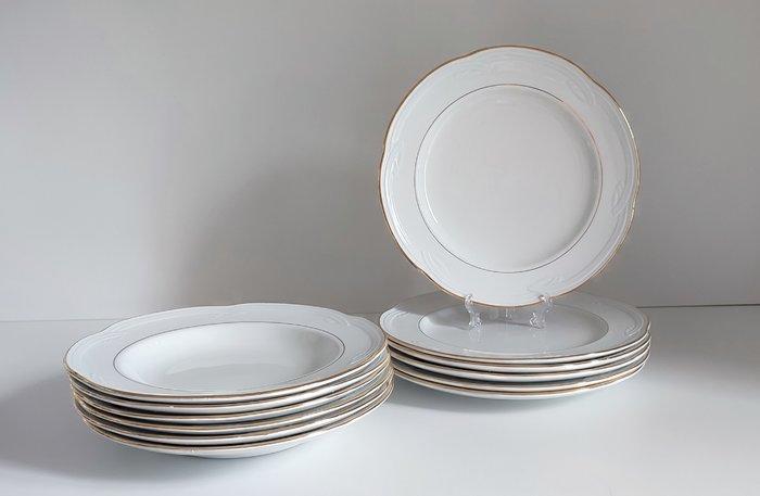 S.C. Richard - Tafelservies (12) - Goud, Porselein, Antiek en Kunst, Antiek | Meubels | Tafels