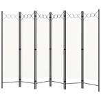 vidaXL Kamerscherm met 6 panelen 240x180 cm wit, Huis en Inrichting, Verzenden, Nieuw