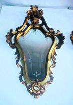 Miroir mural - Marco sculpté en bois doré à la feuille dor