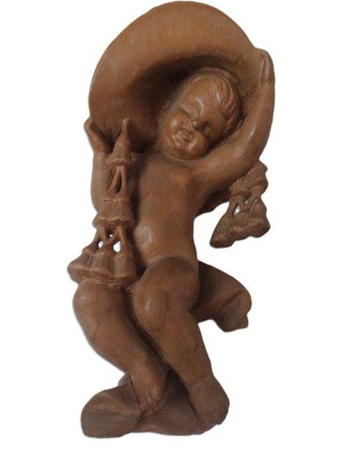 Sculpture, Engel mit  Hut  - Kardinalsengel -  Putto Putte -, Antiek en Kunst, Antiek | Boeken en Manuscripten