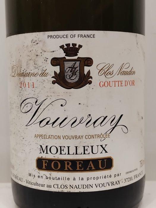 2011 Foreau, très rare Moelleux Goutte dOr - Vouvray - 1, Collections, Vins