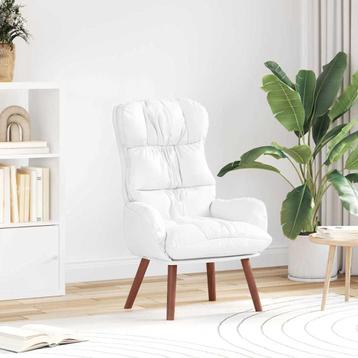 vidaXL Relaxzetel in Wit Kunstleer, Verzenden