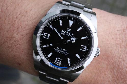 Rolex Explorer 214270 uit 2021, Handtassen en Accessoires, Horloges | Heren, Verzenden