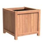Hardhouten plantenbak Valencia 100x100x95cm - Met bodem, Tuin en Terras, Bloembakken en Plantenbakken, 100 cm of meer, Vierkant