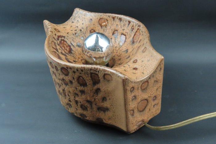 Lava glazuur - Wandlamp - Aardewerk - jaren 70 lamp, Antiek en Kunst, Antiek | Verlichting