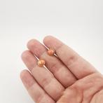 Koraal - Zilver - Oorbellen - Italiaanse ambacht, Verzamelen, Mineralen en Fossielen