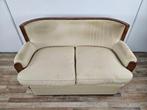 Sofa - Franse Art Deco bank - Knoesthout, Textiel